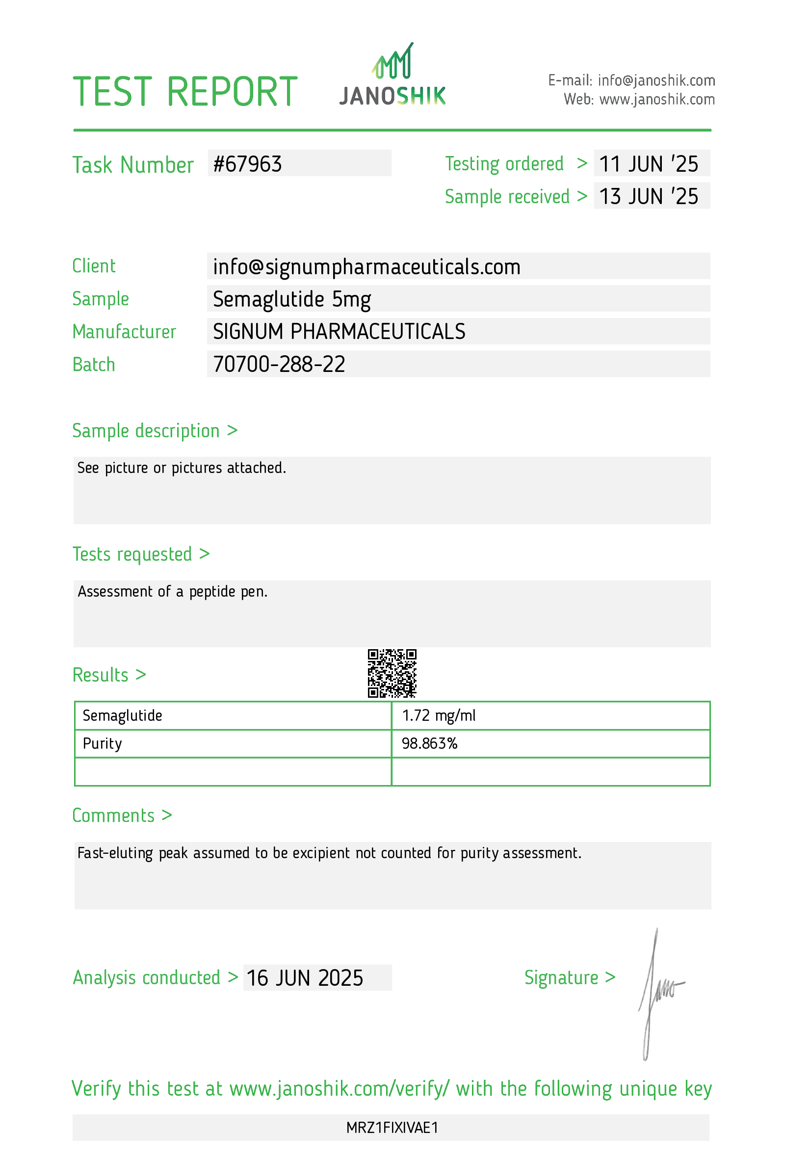 Test Report Trenbolonum